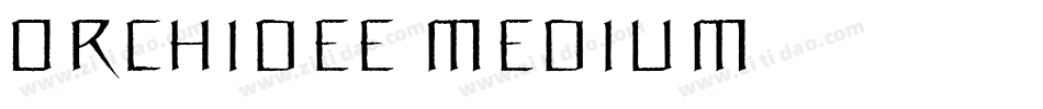 Orchidee Medium字体转换
